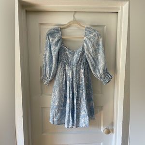 Faithfull the Brand Calista Mini dress in Faye Paisley